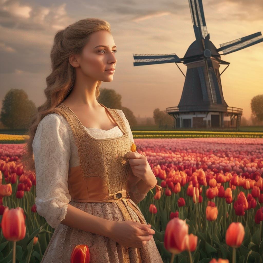 Seduce Dutch woman tulip field traditional dress windmillGoldenHour.crop.jpg