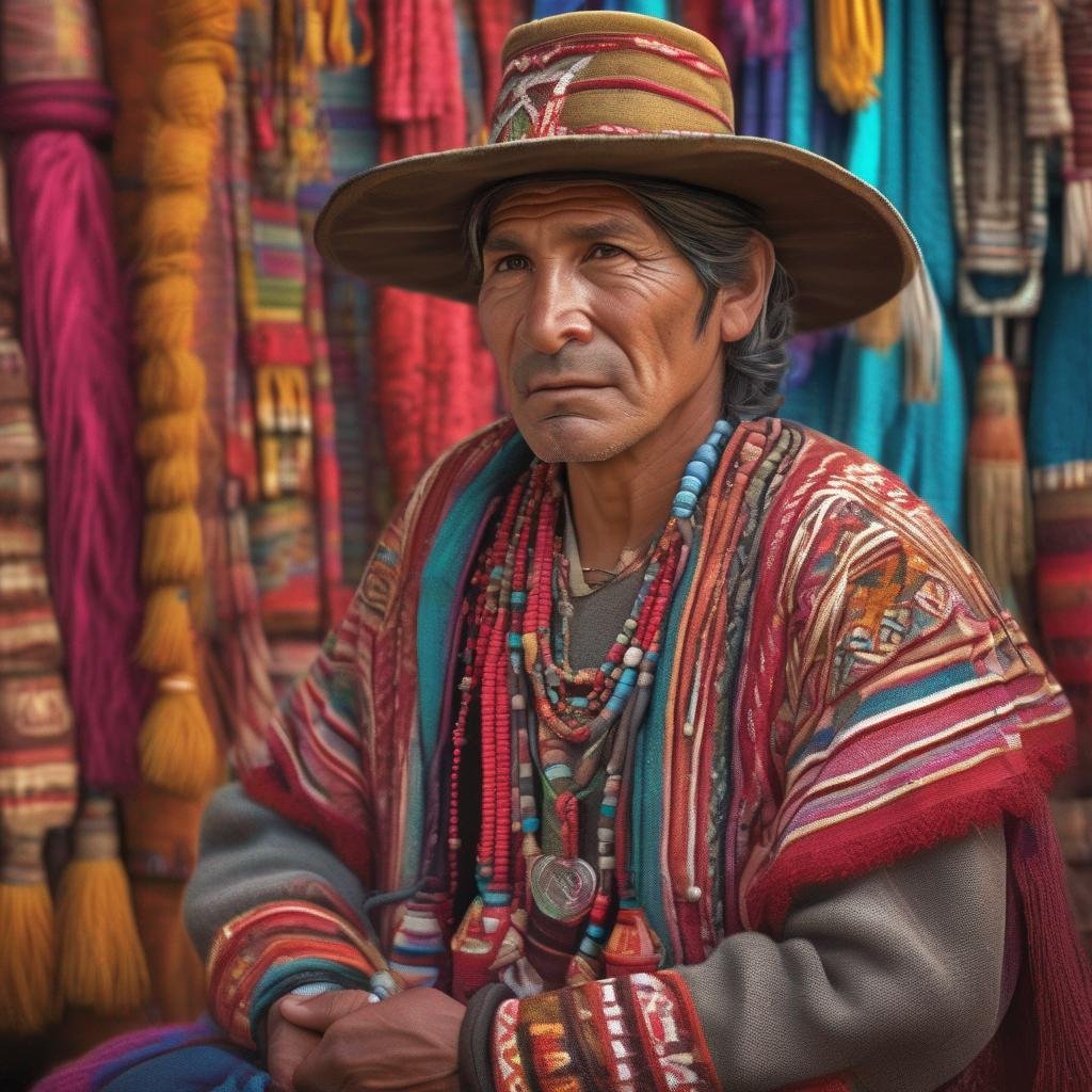 Peruvian man in traditional clothing making inviting gesture.jpg