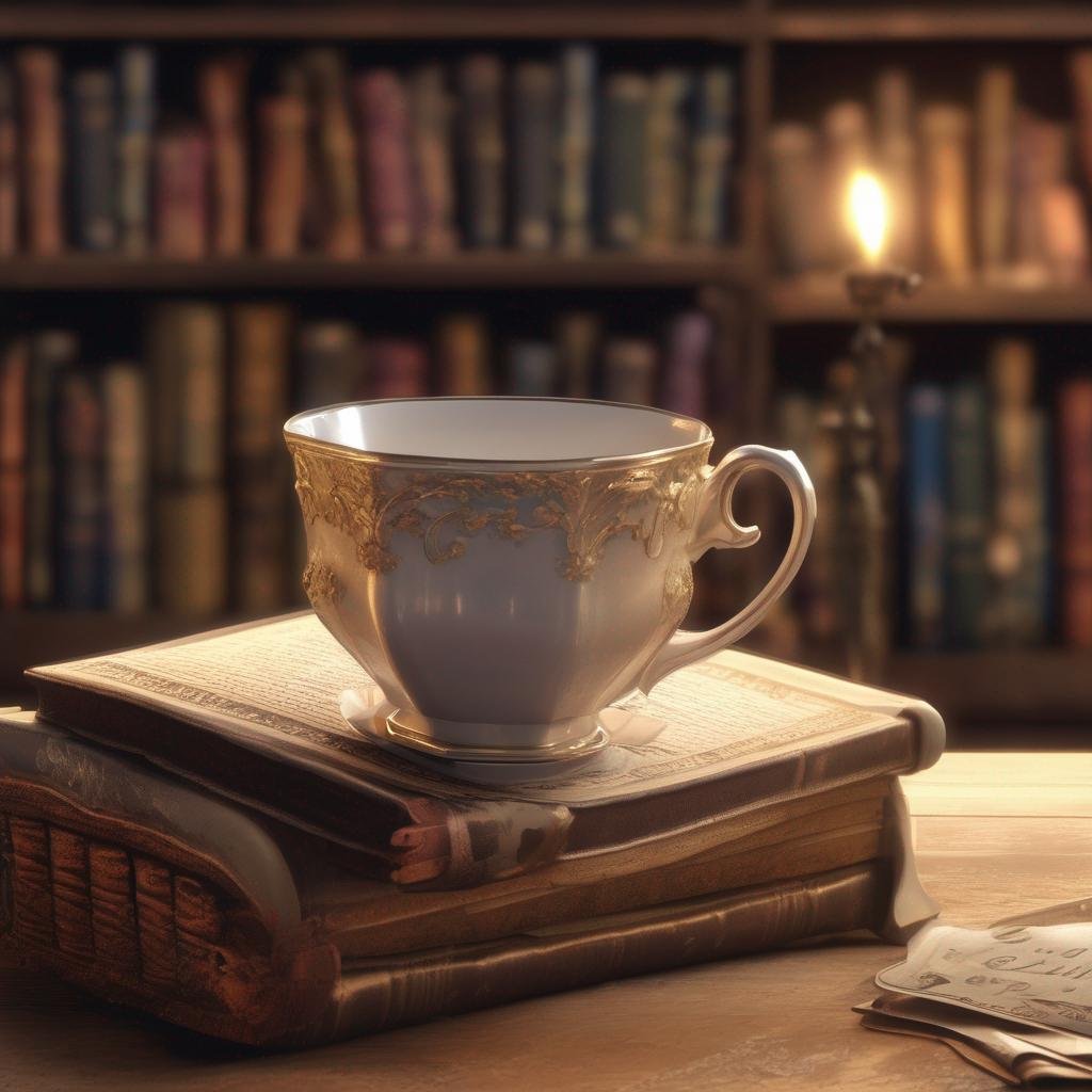 Charming Englishman with heart, cup of tea, and books.jpg