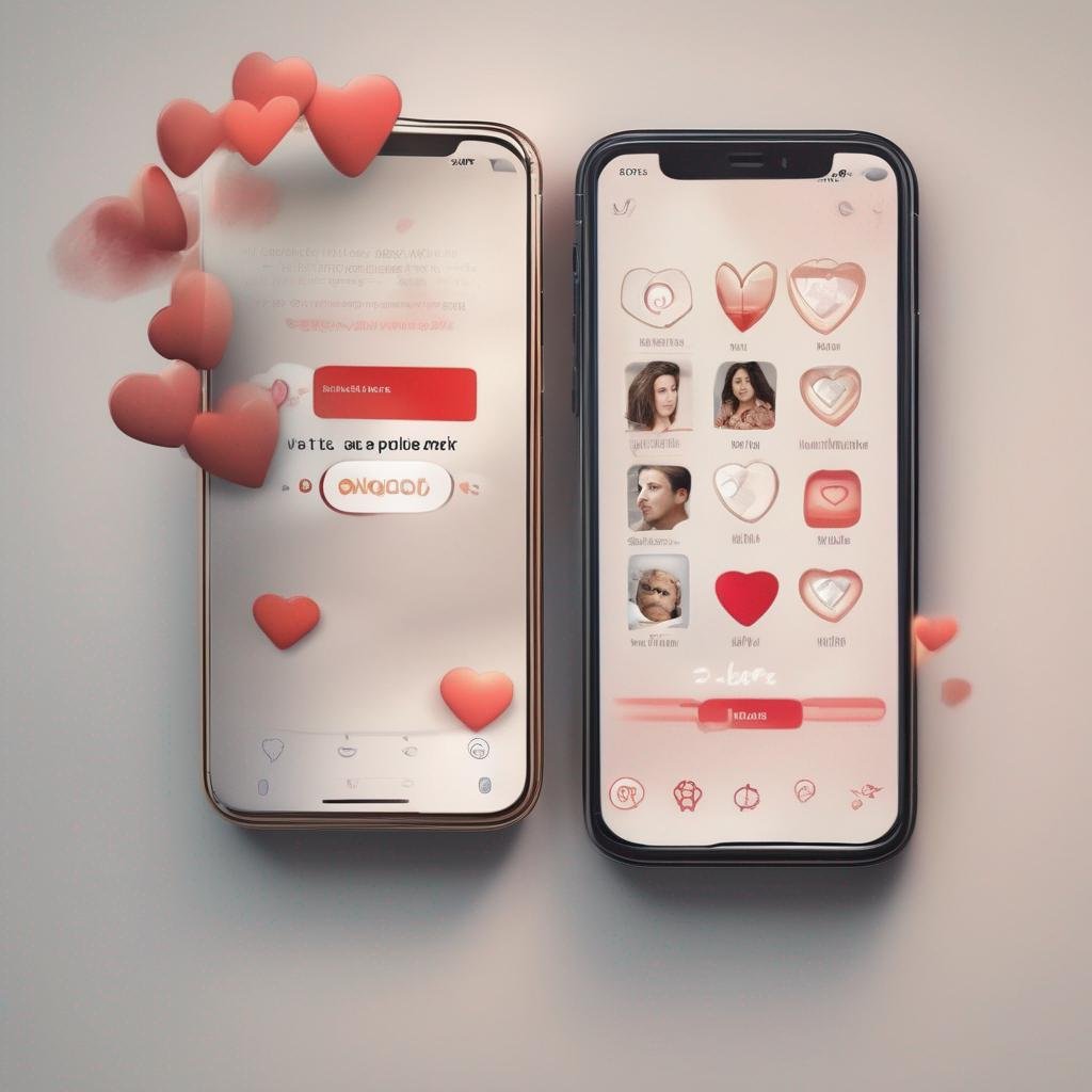 How to use Tinder dating app - person swiping on phone with Tinder app, heart icons, neutral background.jpg